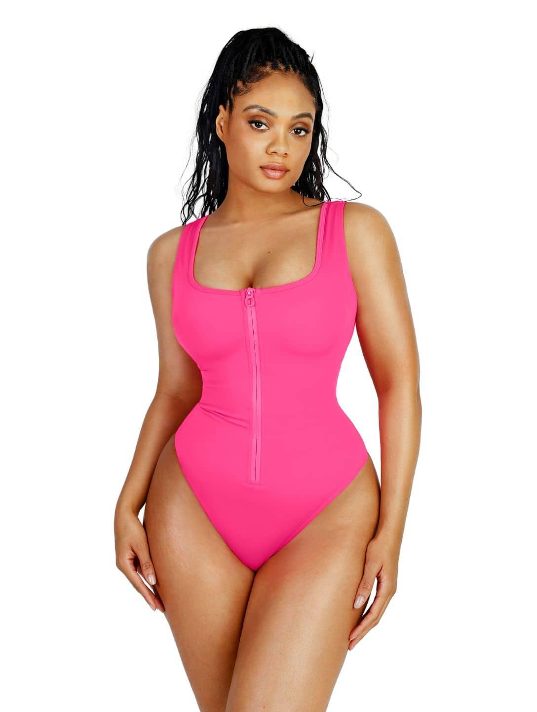 Maillot de bain zippé sculptant