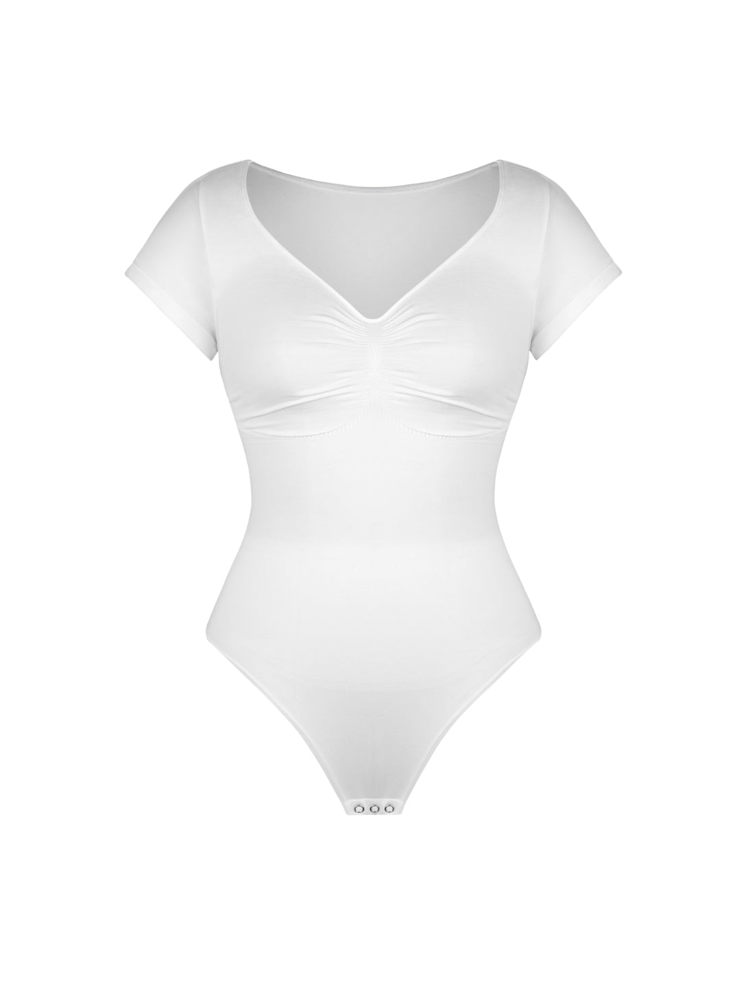Body T-shirt Sculptant à Col en V