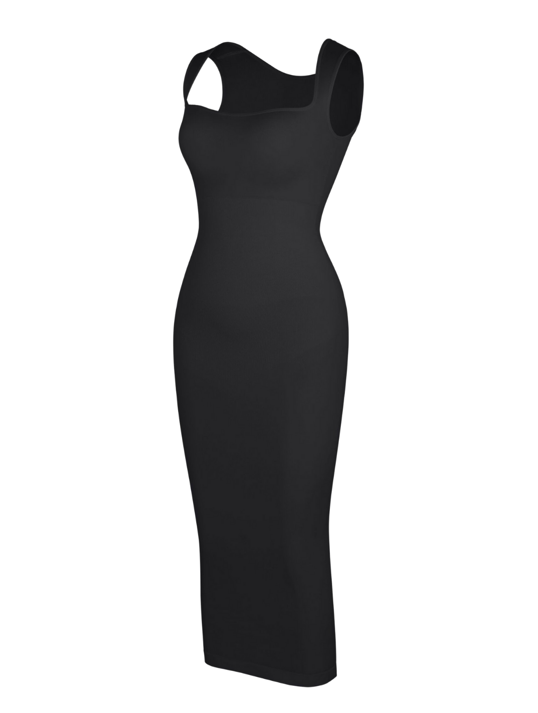 Robe shapewear à encolure carrée