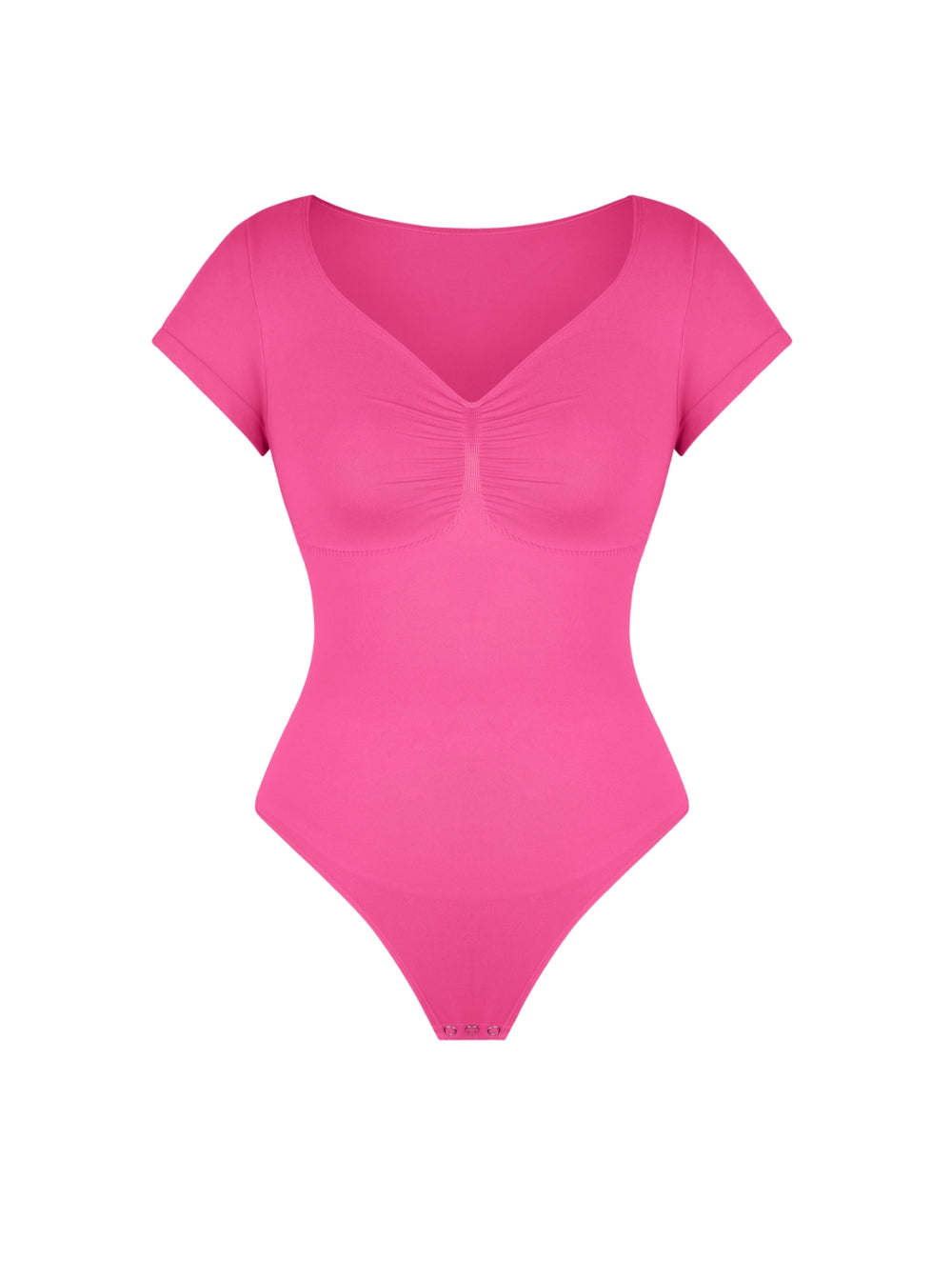 Body T-shirt Sculptant à Col en V