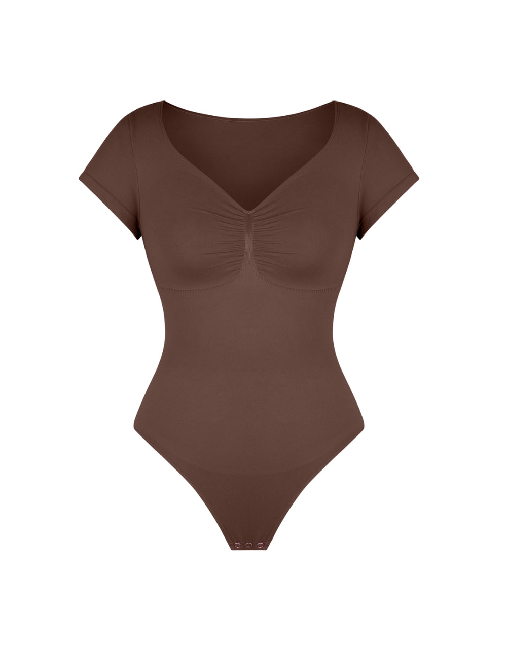 Body T-shirt Sculptant à Col en V