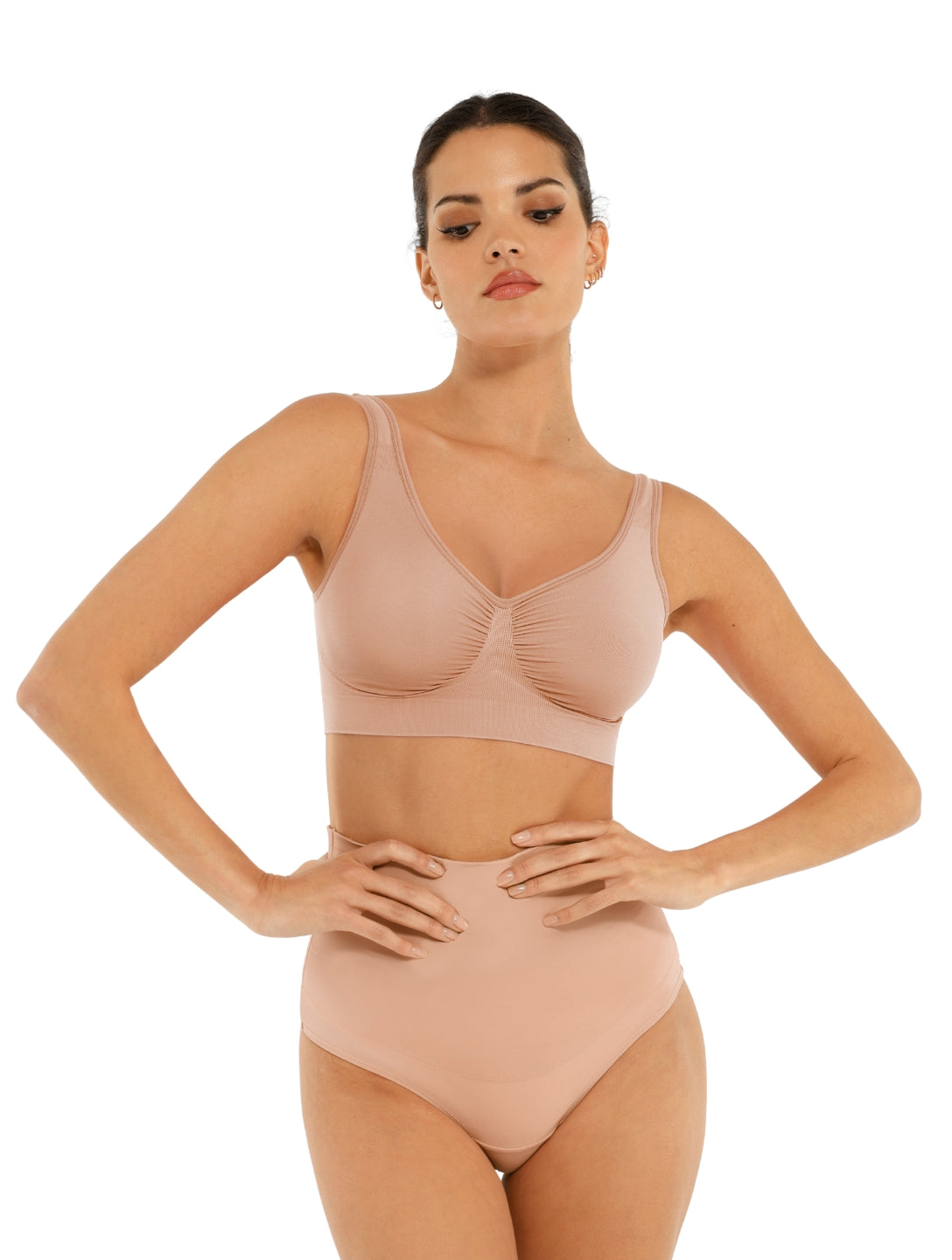 Soutien-gorge gainant à bretelles larges