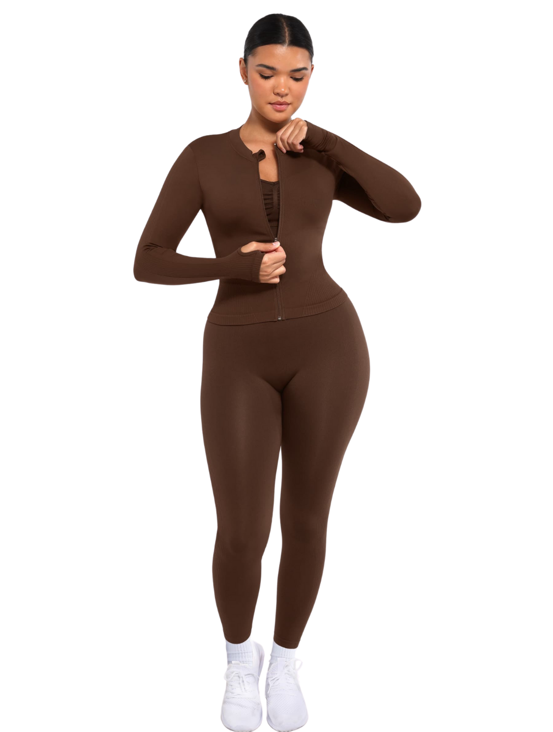 Veste zippée sculptante