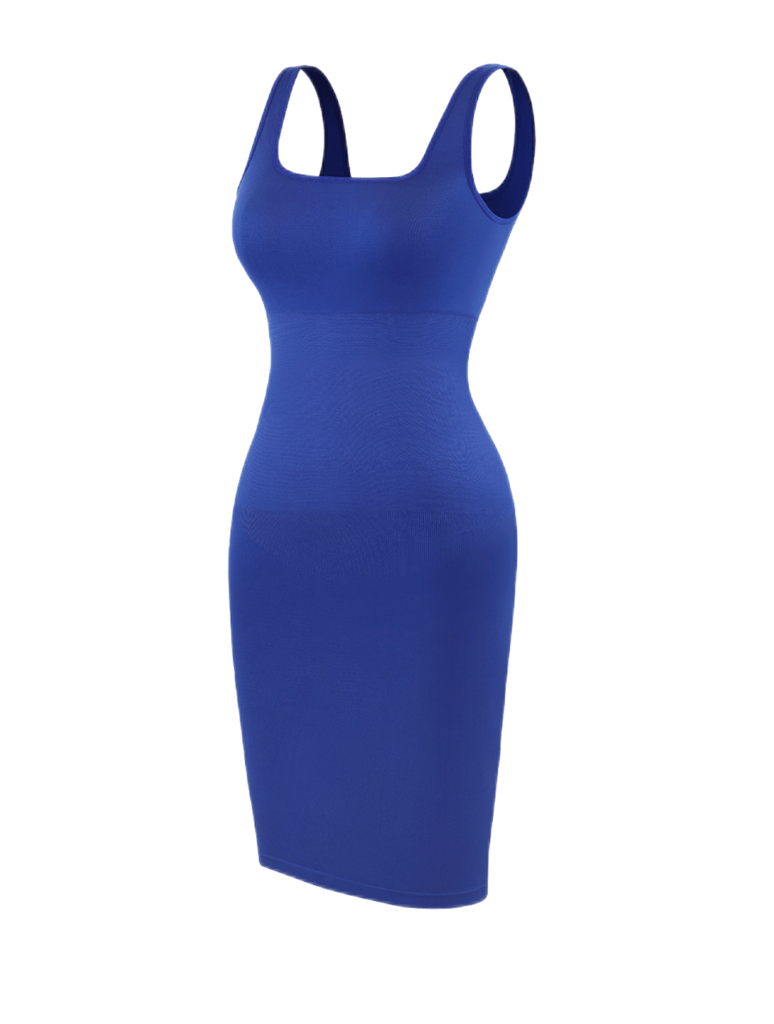 Mini robe sans couture à encolure carrée