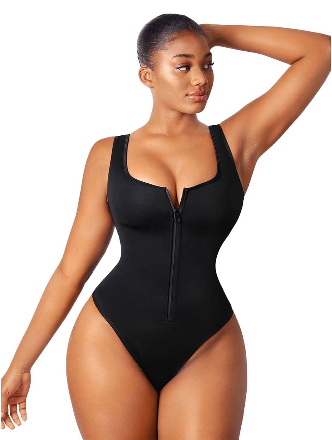 Maillot de bain zippé sculptant