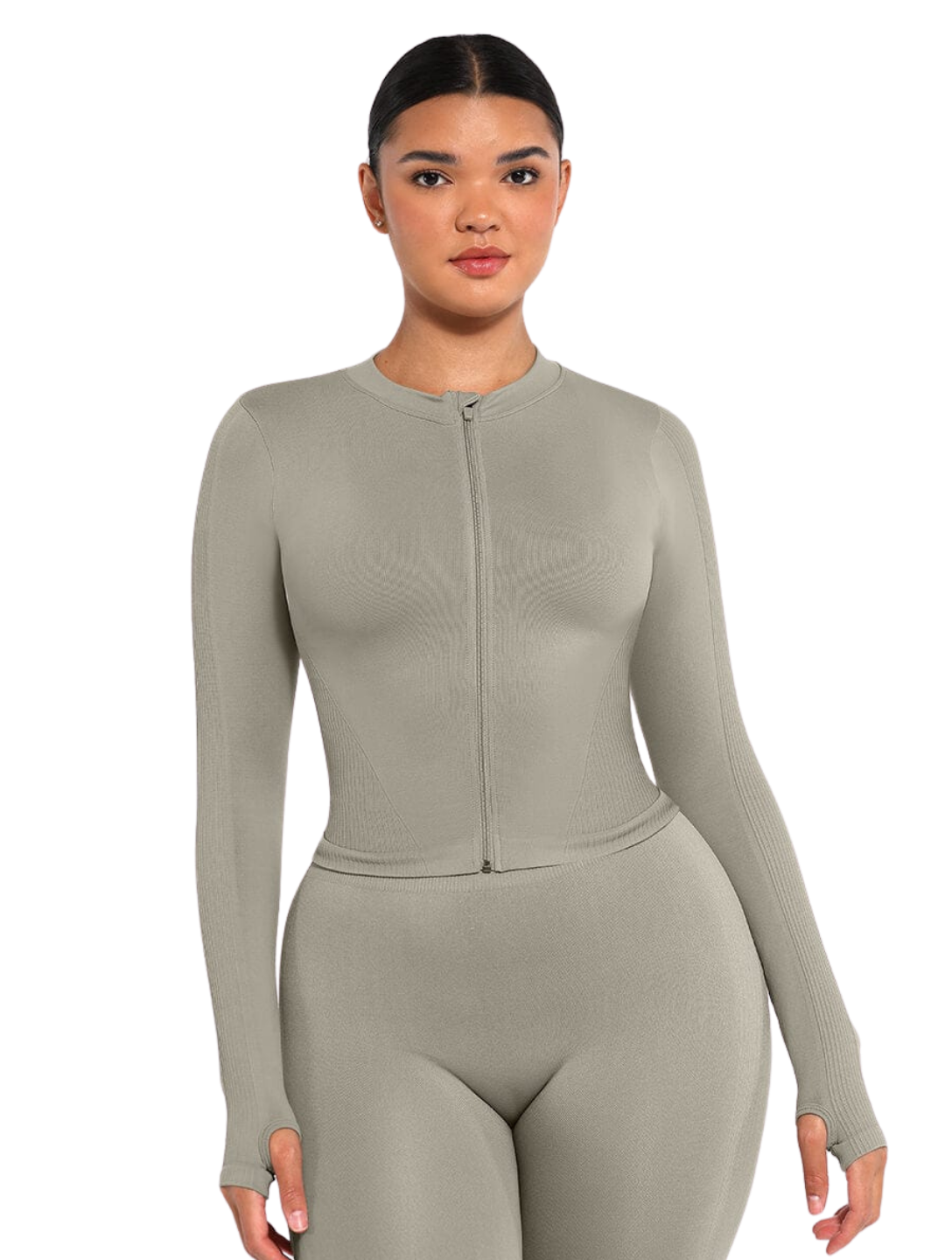 Veste zippée sculptante