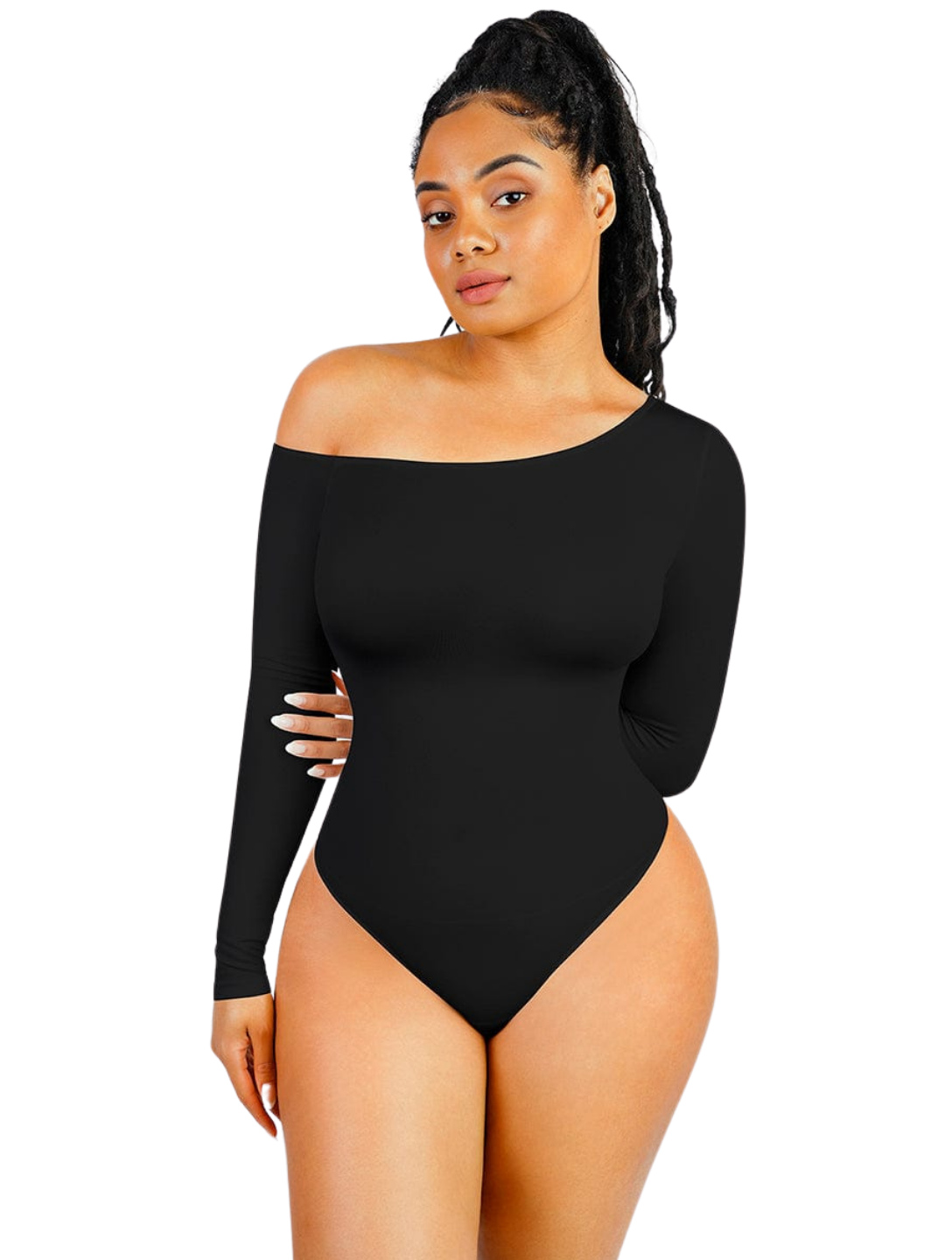 Body string à une épaule et manche longue