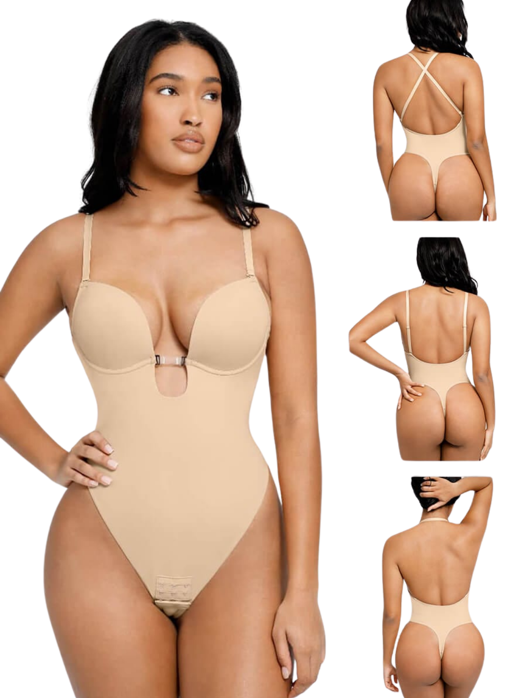 Body string gainant à décolleté plongeant
