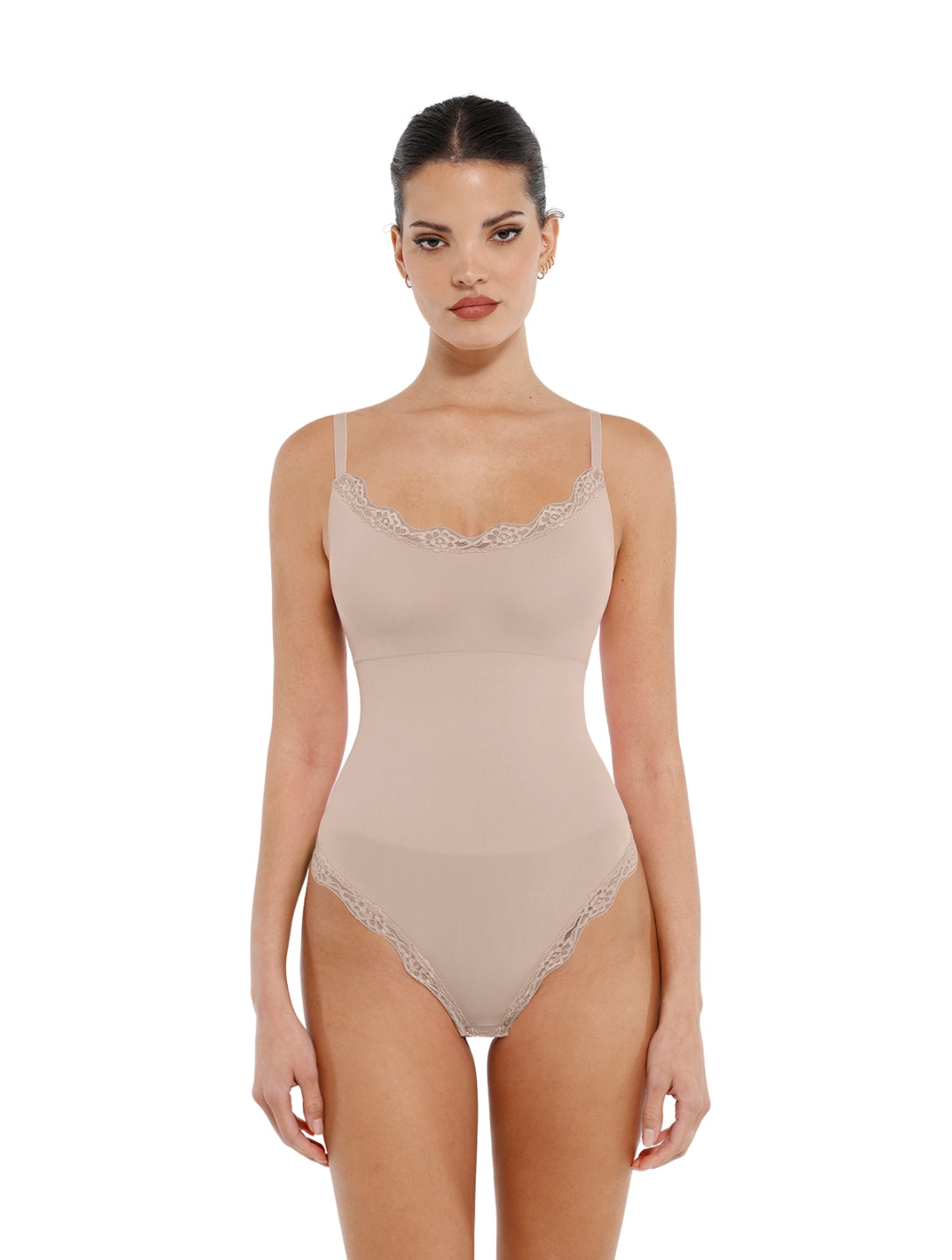 Body string dentelle sans coutures